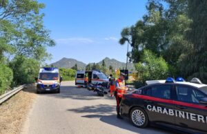 Castiadas, grave incidente a Cala Sinzias: feriti due turisti tedeschi in moto
