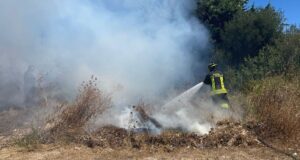 Ancora incendi a La Maddalena, le fiamme minacciano un’azienda