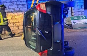 Calangianus, auto si ribalta: 5 feriti in ospedale tra cui una bambina