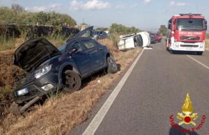 Paura a Silanus, scontro tra due auto: ci sono quattro feriti gravi
