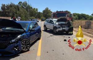 Alghero, brutto scontro tra due auto sulla Sp 44