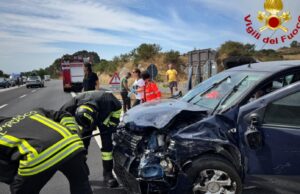 Macomer, scontro tremendo sulla 131: 5 feriti, 2 gravi trasportati in elisoccorso