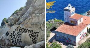 Vergogna a Muravera e Santa Teresa: writers imbrattano faro e rocce