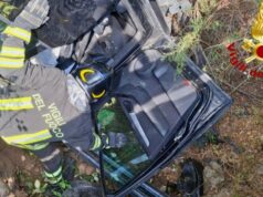 Villamassargia, auto si ribalta e finisce sul greto di un fiume: ferito il conducente