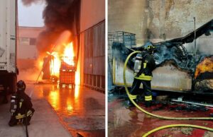 Paura a Cagliari, le fiamme avvolgono il centro smaltimento dei rifiuti
