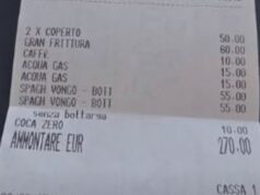 La Maddalena, cena per due da 270 euro: “Dicono che New York è cara? Mostro questo”