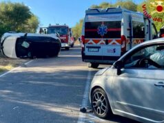 Scontro frontale a Castiadas, tre feriti trasportati in ospedale