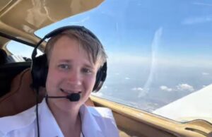 A 15 anni fa il giro del mondo da solo in aereo: tappa in Sardegna per Byron Waller