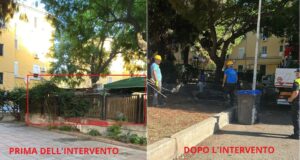 Cagliari, abusi eliminati: piazza Medaglia Miracolosa torna accessibile