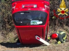 Oristano, auto si ribalta sulla Sp 11: ferite una donna e una bambina