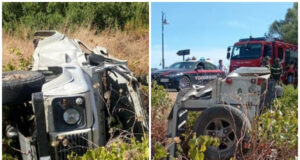 Cala Sinzias, scontro frontale sulla sp 18: tre feriti, uno molto grave