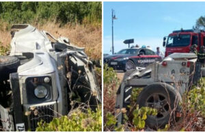 Cala Sinzias, scontro frontale sulla sp 18: tre feriti, uno molto grave