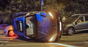Cagliari, incidente in viale Elmas: si ribalta una Lamborghini