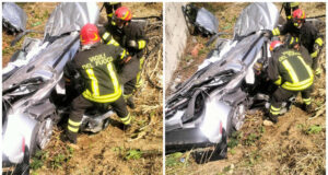 Posada, terribile incidente: l’auto vola via e si schianta su un muro | Un morto