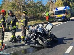 Tempio Pausania, grave incidente: motociclista ferito trasportato in elisoccorso