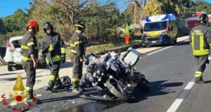 Tempio Pausania, grave incidente: motociclista ferito trasportato in elisoccorso