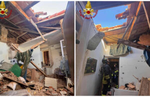La Maddalena, grande spavento: crolla il solaio di una palazzina