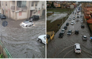 Allagamenti a Cagliari e hinterland, strade come fiumi e disagi