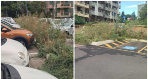 Cagliari, erba alta nel parcheggio di via Sarpi | Mura: “Abbandono incredibile”