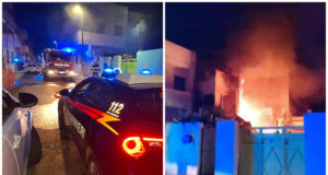 Spaventoso incendio in un’abitazione a Quartucciu: casa distrutta