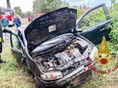 Donigala Fenugheddu, auto fuori strada sulla Sp 292: ferito il conducente