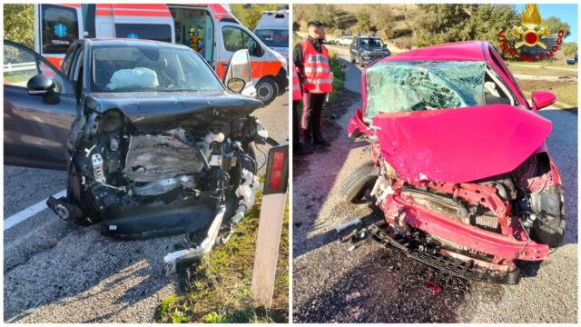 incidente scontro frontale noragugume