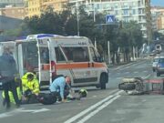 Cagliari, incidente stradale in piazza Giovanni XXIII: motociclista ferito