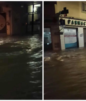Pirri ancora sott’acqua, la pioggia trasforma le strade in fiumi | Video