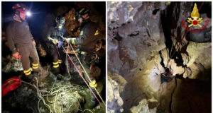 Cane da caccia precipita in una voragine a Urzulei: salvato