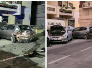 Nuoro, auto fuori controllo in via Catte: distrutte due vetture parcheggiate