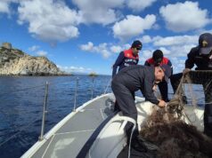 Reti da pesca abbandonate, intervento dei Carabinieri a Villasimius