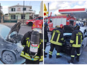Auto in fiamme a Lotzorai, intervengono i Vigili del fuoco