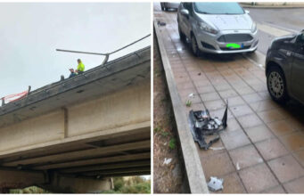 Cagliari, piovono detriti dall’Asse Mediano | I residenti: “Subito le barriere”