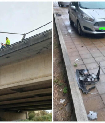 Cagliari, piovono detriti dall’Asse Mediano | I residenti: “Subito le barriere”