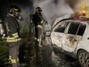 Decimomannu, auto in fiamme nelle campagne