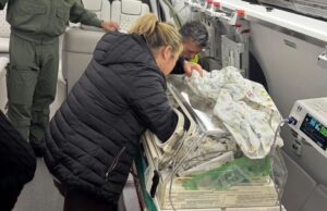 Alghero, bimbo di due mesi trasferito a Torino con un volo urgente