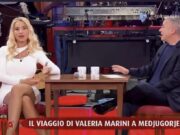 Lite in diretta tra Pierluigi Diaco e Valeria Marini, social con la showgirl sarda