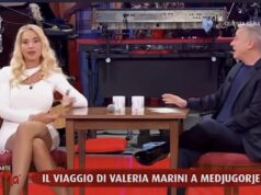 Lite in diretta tra Pierluigi Diaco e Valeria Marini, social con la showgirl sarda