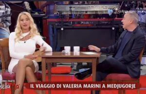 Lite in diretta tra Pierluigi Diaco e Valeria Marini, social con la showgirl sarda