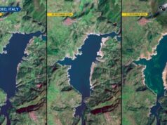 Emergenza siccità in Sardegna, il lago Omodeo è sempre più vuoto