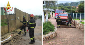 Maltempo nel Nuorese, Vigili del fuoco in azione: 70 interventi in poche ore