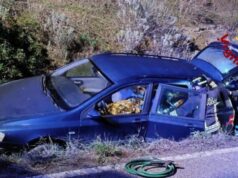 Brutto incidente a Castelsardo, auto fuori strada: ferito il conducente