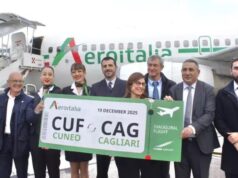 Volo Cagliari-Cuneo, Aeroitalia inaugura la nuova rotta per l’Isola