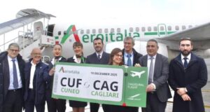 Volo Cagliari-Cuneo, Aeroitalia inaugura la nuova rotta per l’Isola