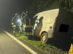Incidente a Porto Torres, scontro tra auto e furgone che escono fuori strada