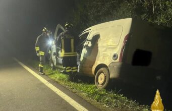 Incidente a Porto Torres, scontro tra auto e furgone che escono fuori strada