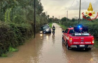 Maltempo nel nord Sardegna, decine di interventi dei Vigili del fuoco