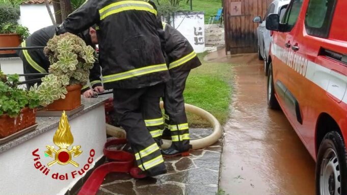 Maltempo in Gallura, decine di interventi dei Vigili del fuoco