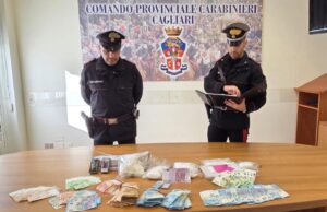 Cagliari, in casa detenevano cocaina, eroina e hashish: due arrestati