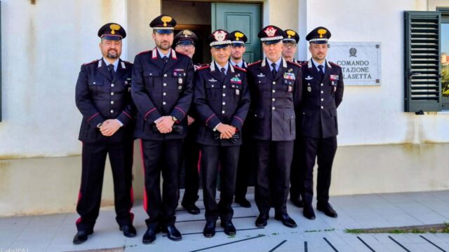 Visita comandante carabinieri a reparti Sulcis